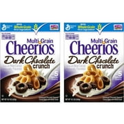 Multi Grain Cheerios Dark Chocolate Crunch Cereal, 12.1 oz (Pack of 2)