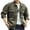 Green, variant on YSUEJPF Denim Jacket for Men Button Down Long Sleeve Jean Jacket Collared Retro Loose Fit Western Cowboy Coat Trucker Jackets