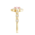 thumbnail image 2 of Rosec Jewels Lab Grown Pink Diamond Engagement Ring - 1 Carat - Fancy Pink Color VVS Clarity - Vintage Pink Diamond Ring, 14K Yellow Gold, US 9.00, 2 of 7
