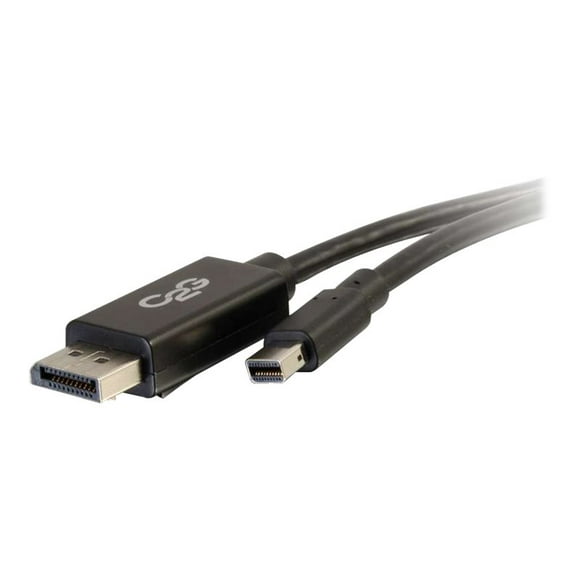 C2G 6ft 4K Mini DisplayPort to DisplayPort Cable - 4K 30Hz - Black - M/M - DisplayPort cable - DisplayPort (M) to Mini DisplayPort (M) - 6 ft - black