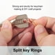 thumbnail image 2 of Injueey Anillo de llavero de 200 Uds., doble vida útil larga, estilo Simple, bucle de llaves, conveniente, fácil de usar, colección de anillos de Artesanía Oro rosa Injueey HA073989-02, 2 of 6