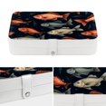 thumbnail image 4 of Fish Jewelry Boxes PU Leather Necklace Holder Travel Organizer with Removable Compartment Portable, 4 of 6