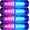 Blue -Red, variant on Emergency Strobe Lights, LED Ultra Slim Strobe 4.4-Inch 4Pack 10LED Strobe Warning Light 12V/24V Strobe Lights for Truck Off Road Vehicle ATVs Motorcycles