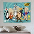 thumbnail image 6 of Looney Tunes Cartoons Wall Tapestry Cartoon Poster Wall Hanging Tapestry for College Dorm Living Room Bedroom Decoration 60"x80", 6 of 8