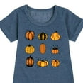 thumbnail image 3 of Instant Message - Fall - Pumpkin Mania - Toddler & Youth Girls Fleece Dress, 3 of 6