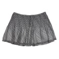 thumbnail image 2 of Hanley Mellon Women's Striped Chiffon Pleated Skirt 10 Black & White, 2 of 2