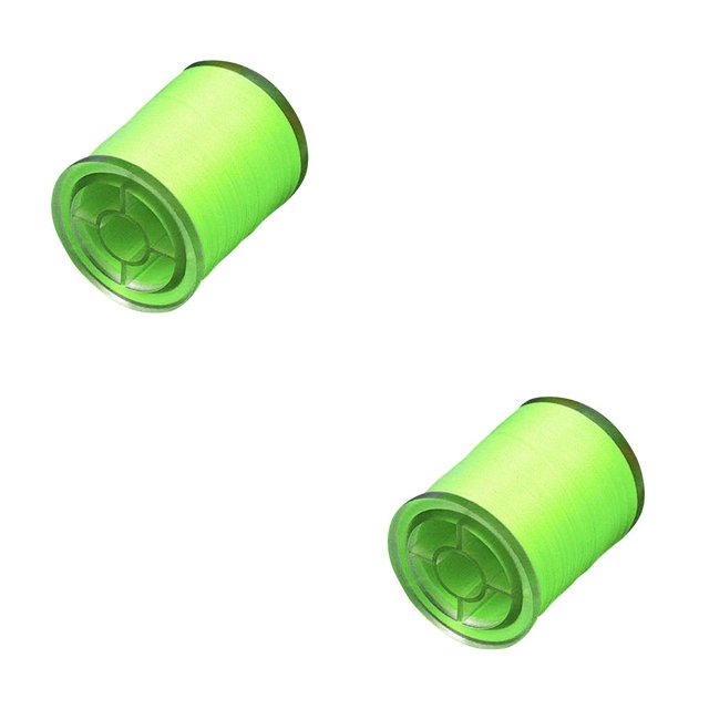 Eigraketly 150D 230m hilo de pescar fluorescente 230m poliéster alambre de pescado portátil prueba de moscas atar accesorios de hilo de pesca Verde fluorescente 2piezas Eigraketly CBP032307