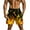 Yellow, variant on ZCFZJW Men's Swim Trunks Elastic Waistband Board Shorts Cute 3D Flame Printed Summer Quick Dry Swimsuit Swimwear Holiday Party Bathing Suit with Pockets Hot Pink L