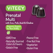 VITEEY Prenatal Vitamins Gummies, Womens Multivitamin Pregnancy Support, Berry Flavor, 60 Ct