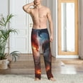 thumbnail image 2 of Pofeuu Fire Sky Dragon Print Men's Pajama Pants, Soft Lounge Pajama Pants with big pockets for Men Plaid Pj Bottoms-XX-Large, 2 of 6
