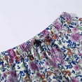 thumbnail image 6 of Skirts for Women Floral Print Maxi Skirts Summer Flowy Long Skirts High Waist (Purple XXL), 6 of 8