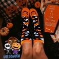 thumbnail image 4 of 4 Pairs Halloween Compression Socks for Women & Men Circulation 15-20 mmHg - Better Blood Flow, Swelling , Best Support for Medical, Running, Nursing, 4 of 6