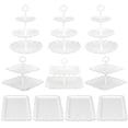 thumbnail image 2 of Juego de soportes para tartas NWK, paquete de 10 unidades de dos y tres niveles, 2 of 5