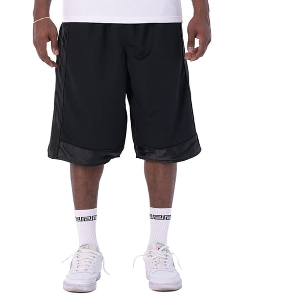 Pro Club Men's Heavyweight Mesh Basketball Shorts 161-BLK-XL