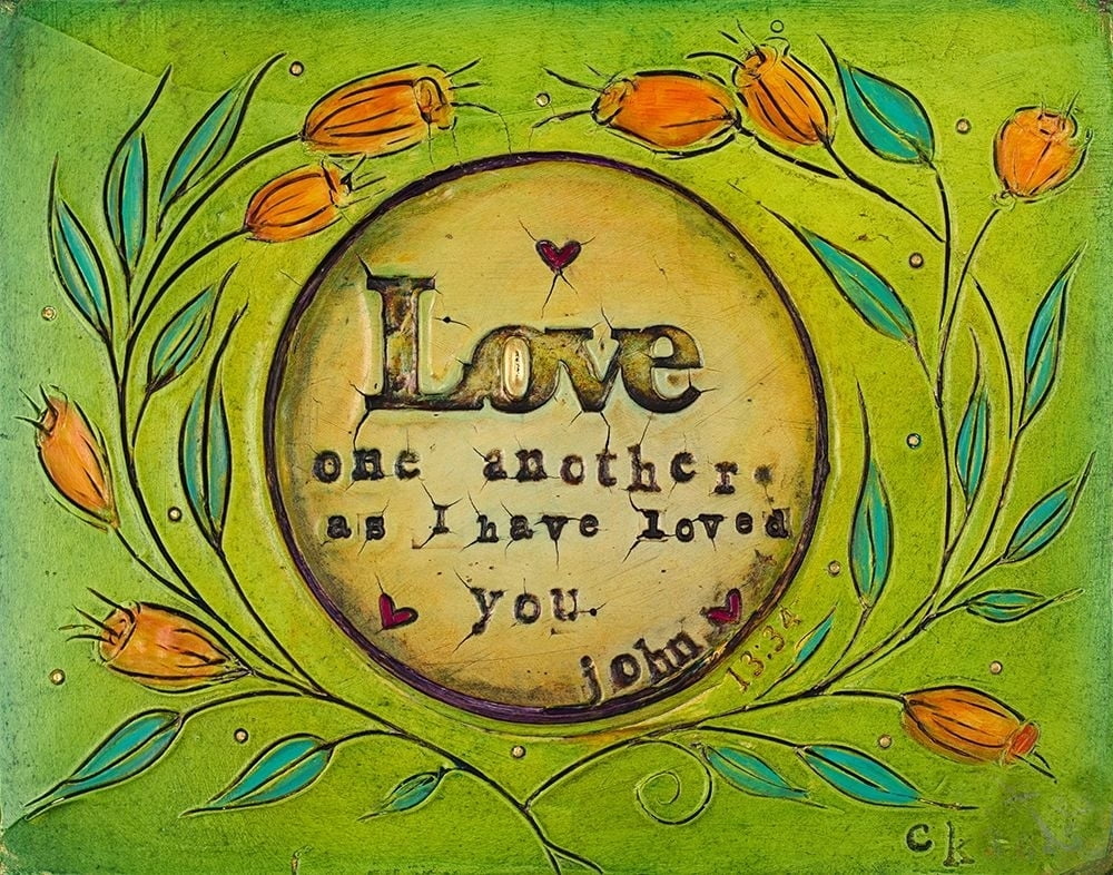 Love one Another Poster Print by Carolyn Kinnison (28 x 22)