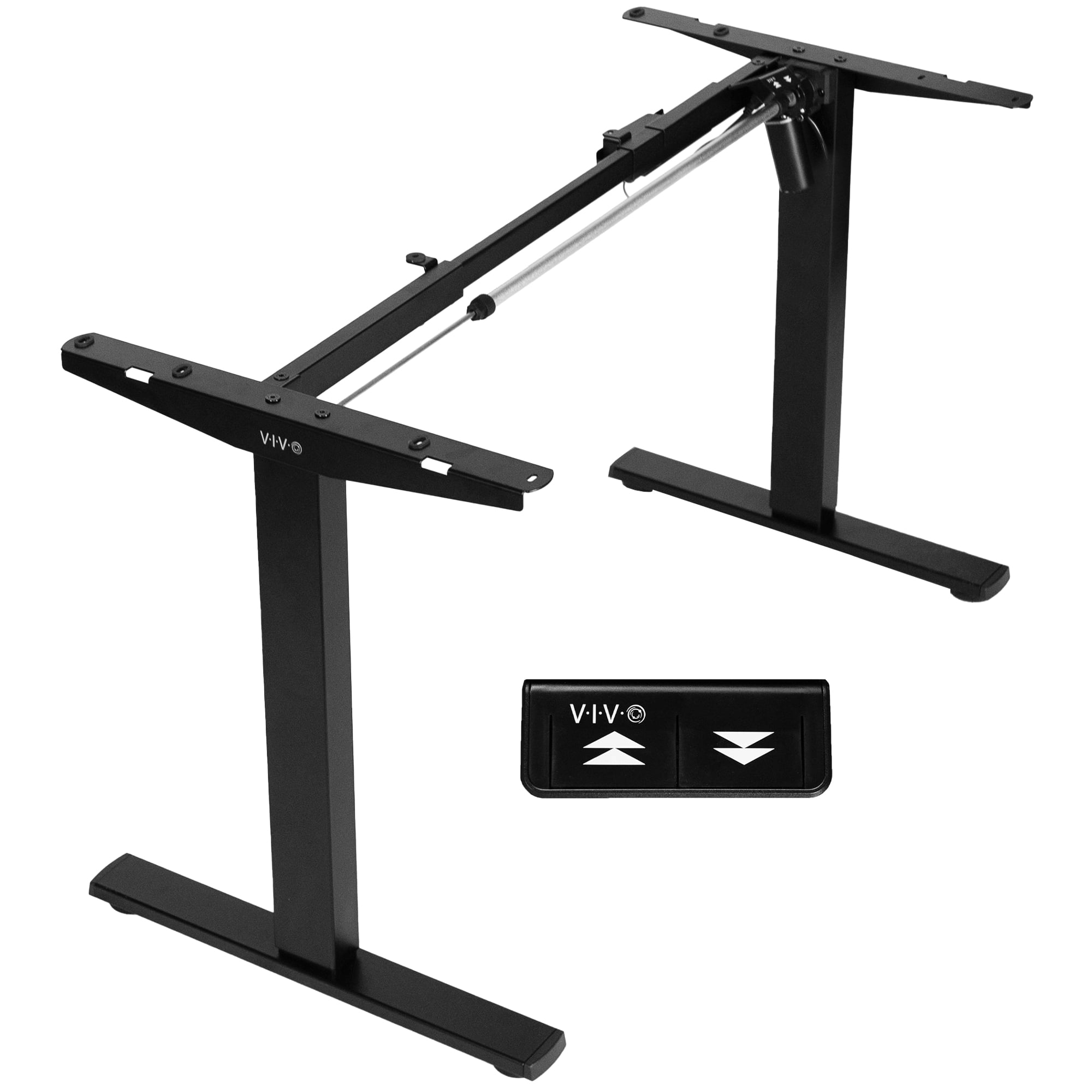 Single Motor Standing Adjustable Base VIVO Black Electric Stand Up Desk Frame