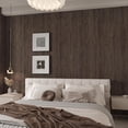 thumbnail image 3 of Extra Wide  Walnut Wood Wallpaper Dark  Wood Grain Vinyl Wrap Walnut  Paper Peel Stick Air Guide Slot Design Matte Thicken Self-adhesive  Wood Grain Wall Sticker, 3 of 3