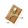 thumbnail image 2 of Kraft Paper Greeting Card Set, Vintage Romantic Flower Decor Blank Card For Valentine's Day Christmas St. Patrick's Day Wishes & Gifting, 2 of 6