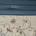 thumbnail image 3 of Madison Park Cal King Size Embroidered 7 Piece Comforter Set Navy,Bed in a Bag,All Season Bed Set,Cozy and Lightweight, 3 of 11