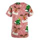thumbnail image 5 of Pntutb Moda para mujer Camisetas de manga corta con cuello en V Uniforme de trabajo Estampado de Navidad con tops de blusa de bolsillo Pntutb Pntutb-5665, 5 of 5