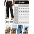 thumbnail image 3 of liyiyiyia Black Work Pants Men Ripstop Cargo Pants Water Resistant Hiking Pants Outdoor Trousers with Multi Pockets (Not Belt), 3 of 9