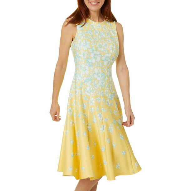 Gabby Skye - Gabby Skye Womens Sleeveless Floral Print Dress - Walmart ...