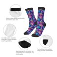 thumbnail image 3 of Fuzoiu Rainbow Snowflakes Print Kids Socks For Boys Girls,Grip Crew Socks with Non Slip,Lightweight Stretch Crew Socks,Toddlers Crew Boot Socks, 3 of 5
