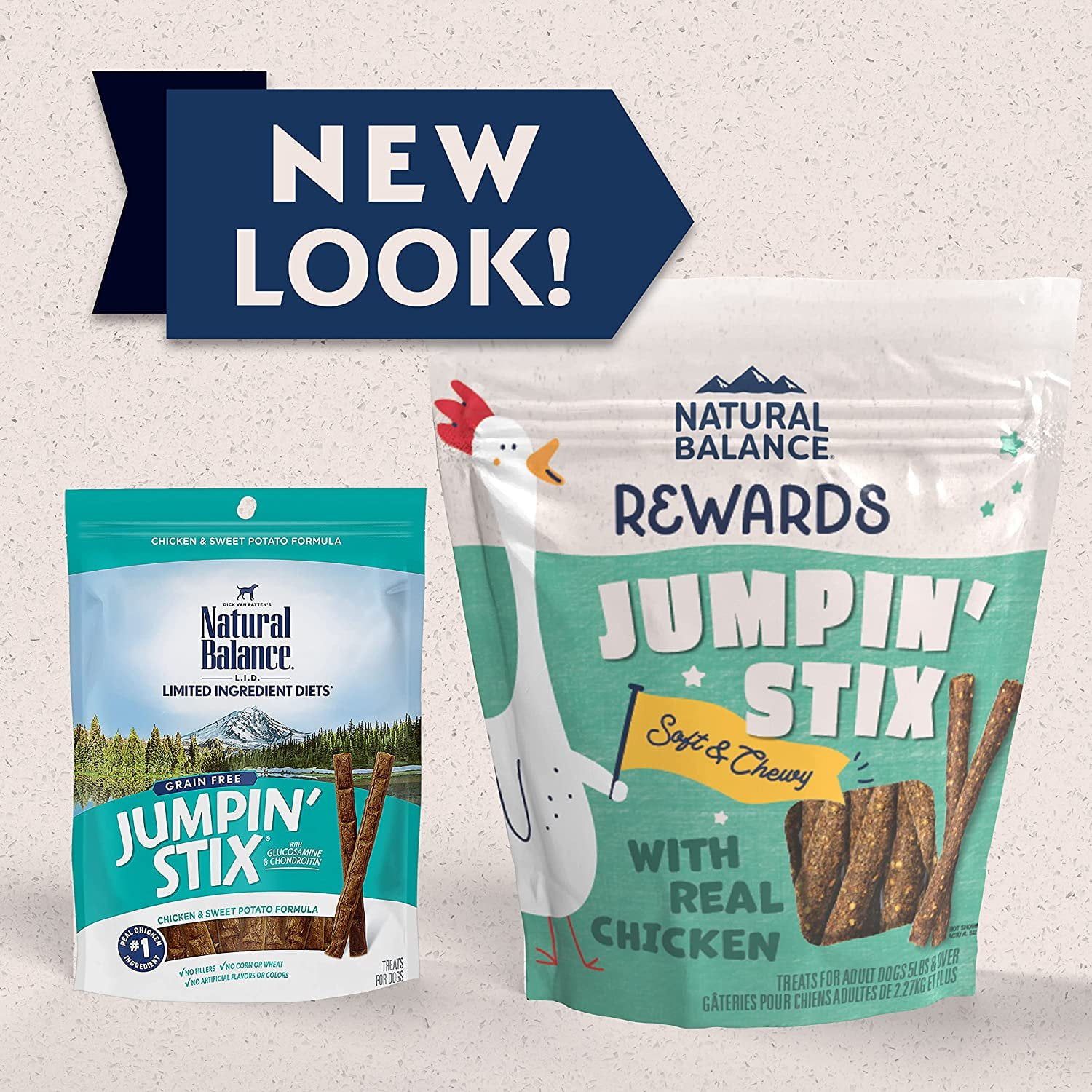 Natural Balance Pet Foods Rewards Jumpin' Stix Dog Treats Chicken, 10 oz