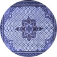 thumbnail image 1 of Ahgly Company Indoor Round Persian Blue Traditional Area Rugs, 4' Round, 1 of 4