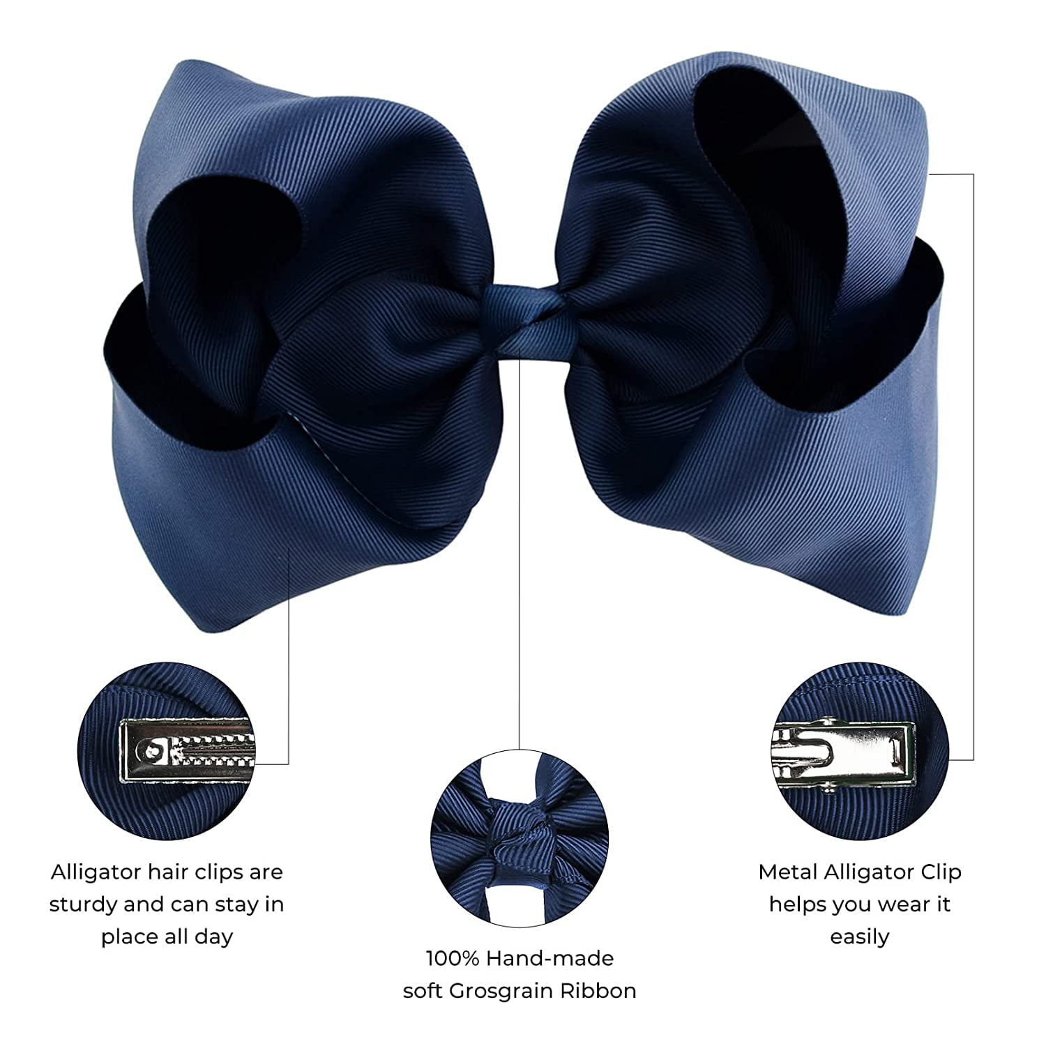 Sweet Princess Hair Bows For Girls Boutique Solid Grosgrain Ribbon  Barrettes With Alligator Clip Fashionable Hair Bows For Adults For Kids  Y019 From Cherry_room, $44.37