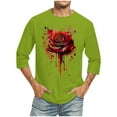 thumbnail image 1 of Chemise Décontractée à Manches Courtes et Col Rond Imprimée pour Hommes, 1 of 4