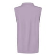 thumbnail image 5 of MIXUE Boho Tops For Women Summer Solid Color Lapel Button Down Sleeveless Sports Casual Vest Pullover Shirts For Women Tshirts Streetwear,Yellow,XXL, 5 of 5
