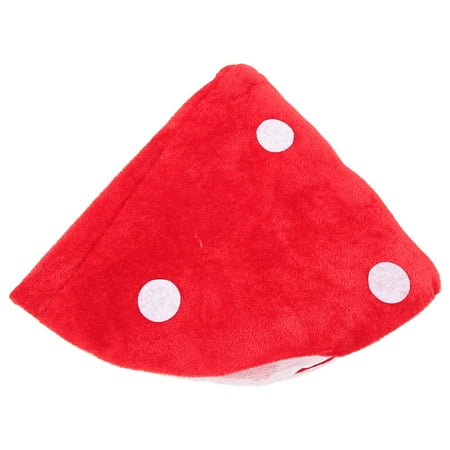 

Red Mushroom Hat Toad Hat Mushroom Costume Party Funny Decoration Hat for Kids (White and Red)