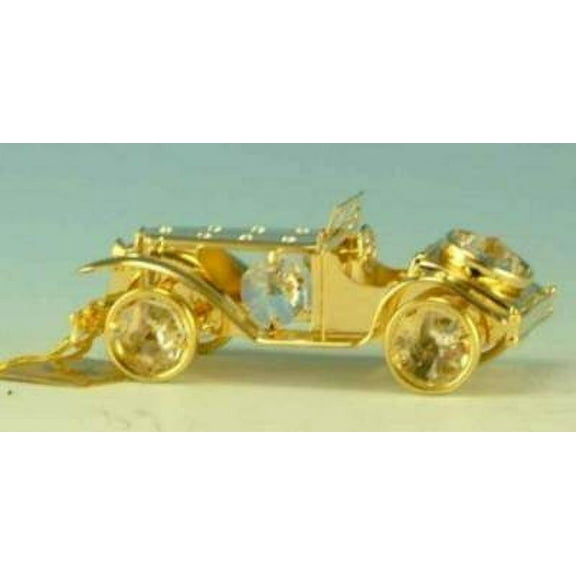 Car Gold & Crystal Ornament