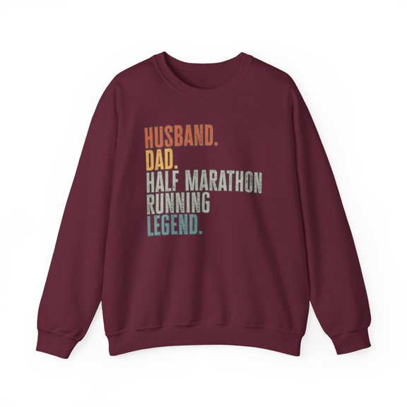 Half Marathon Runner Sweatshirt Gifts Crew Neck Shirt Long Sleeve Unisex