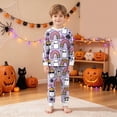 thumbnail image 2 of Gerichy Halloween Girls 2 Peice Pajamas Sets Hallowmas Pumpkin Graphic Long Sleeve Sleepwear Tops Pants Pjs Set for Kids Cozy Loungewear Homewear 2T-9T, 2 of 7