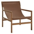 thumbnail image 5 of Sonora Leather Sling Chair in Nutmeg Brown, 5 of 10