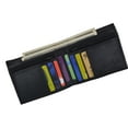 thumbnail image 4 of Bifold Mens Leather Dual Zippered Change Pockets Credit Card Holder Wallet 1618, 4 of 30