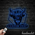 thumbnail image 3 of Handmadetneonsign Highland Cow Metal Wall Art Light, Cow Head Metal Sign Wall Decor, Cow Head Metal Decor, 3 of 5