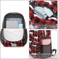 thumbnail image 4 of Cartoon Dog Red Pattern 17" School Backpacks for Teens,Waterproof Oxford Fabric,S-Shape Padded Straps for School,Travel,Hiking,Camping, 4 of 6