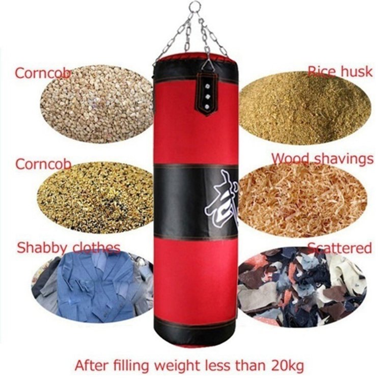 8pcs/set Boxing Training Practising Punch Practising Punch Bag Zipper  Design Empty Sport Kick Sandbag Boxing Accessories