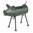 thumbnail image 3 of Zeckos Metal Pig Garden Planters Sculptures 20.5 inch Set of 2, 3 of 3