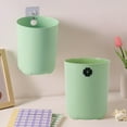 thumbnail image 5 of Small Trash Can with Lid, Mini Trash Can for Bathroom, Office and Bedroom, Small Bathroom Garbage Can with Swing Top, Compact Waste Basket for Desk, Dorm & Home, Green - Xuniizn, 5 of 7
