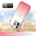thumbnail image 5 of iPhone 13 Pro Case With Built-in Screen Protector, Rosebono Hybrid Gradient Transparent Soft TPU Clear Skin Cover Case For iPhone 13 Pro (Red), 5 of 5