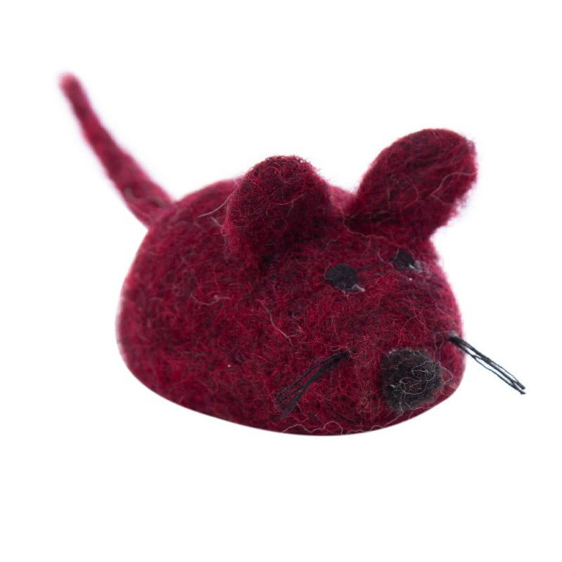 red mouse cat toy