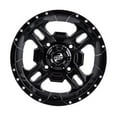 thumbnail image 2 of 4/156 Tusk Beartooth Wheel 14x7 5.0 + 2.0 Matte Black for Polaris Ranger 570 Mid Size 2015-2021, 2 of 8