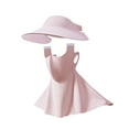 thumbnail image 1 of koolsoo Sun Hat Face Cover Cap Earloop Women for Sightseeing Outdoor Activities Work Pink, 1 of 9