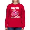 thumbnail image 2 of Officially Licensed Blow Pop Charms Blow Pop Design Women's Sweatshirt, 2 of 3