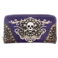 thumbnail image 3 of Texas West Western Embroidery Rhinestone Skull Womens Wallet In Multi Colors, 3 of 4
