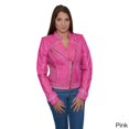 thumbnail image 4 of Milwaukee Leather SFL2840 Purple Women's Asymmetrical Studded Sheepskin Leather Jacket Medium, 4 of 5